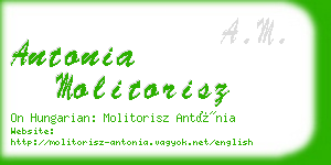 antonia molitorisz business card